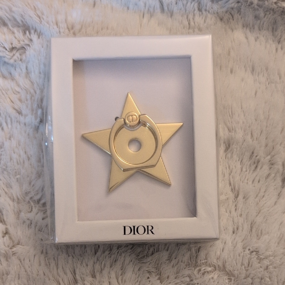 Dior Gold Star Phone Ring Holder ✨NIB✨